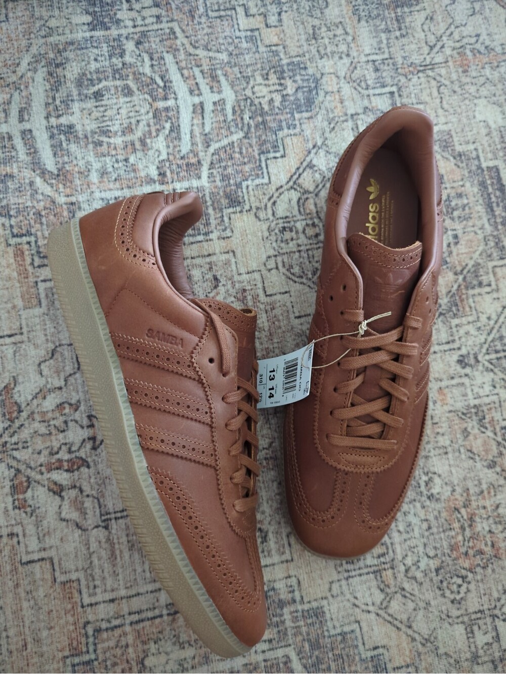 NEW adidas Samba OG Brogue Pack Dust Rust JI3232 Mens 13 Womens 14 US 41 1/3